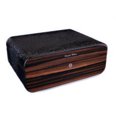 Хьюмидор для сигар для сигар Gentili Croco Black на 75 сигар Limited Edition SV75-Croco-Black