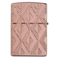 Зажигалка ZIPPO 49702 Diamond Pattern Armor Rose Gold