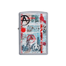 Зажигалка ZIPPO 49662 Anarchy Desing Street Chrome