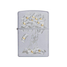 Зажигалка ZIPPO 29999 Money Tree Design Satin Chrome