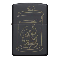Зажигалка ZIPPO 49575 Skull Design Black Matte