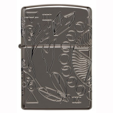 Зажигалка ZIPPO 49689 Armor Wicca Design Black Ice